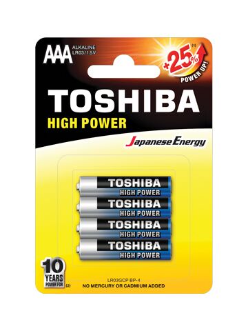 TOSHIBA ALKALINE LR03 bl4