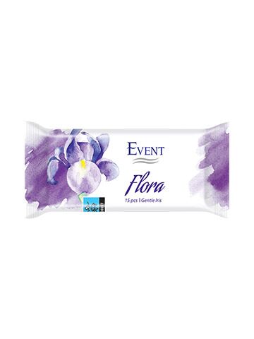 Мокри почистващи кърпи за ръце FLORA IRIS