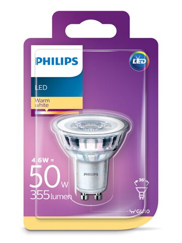 Philips 4W 50W 355lm GU10